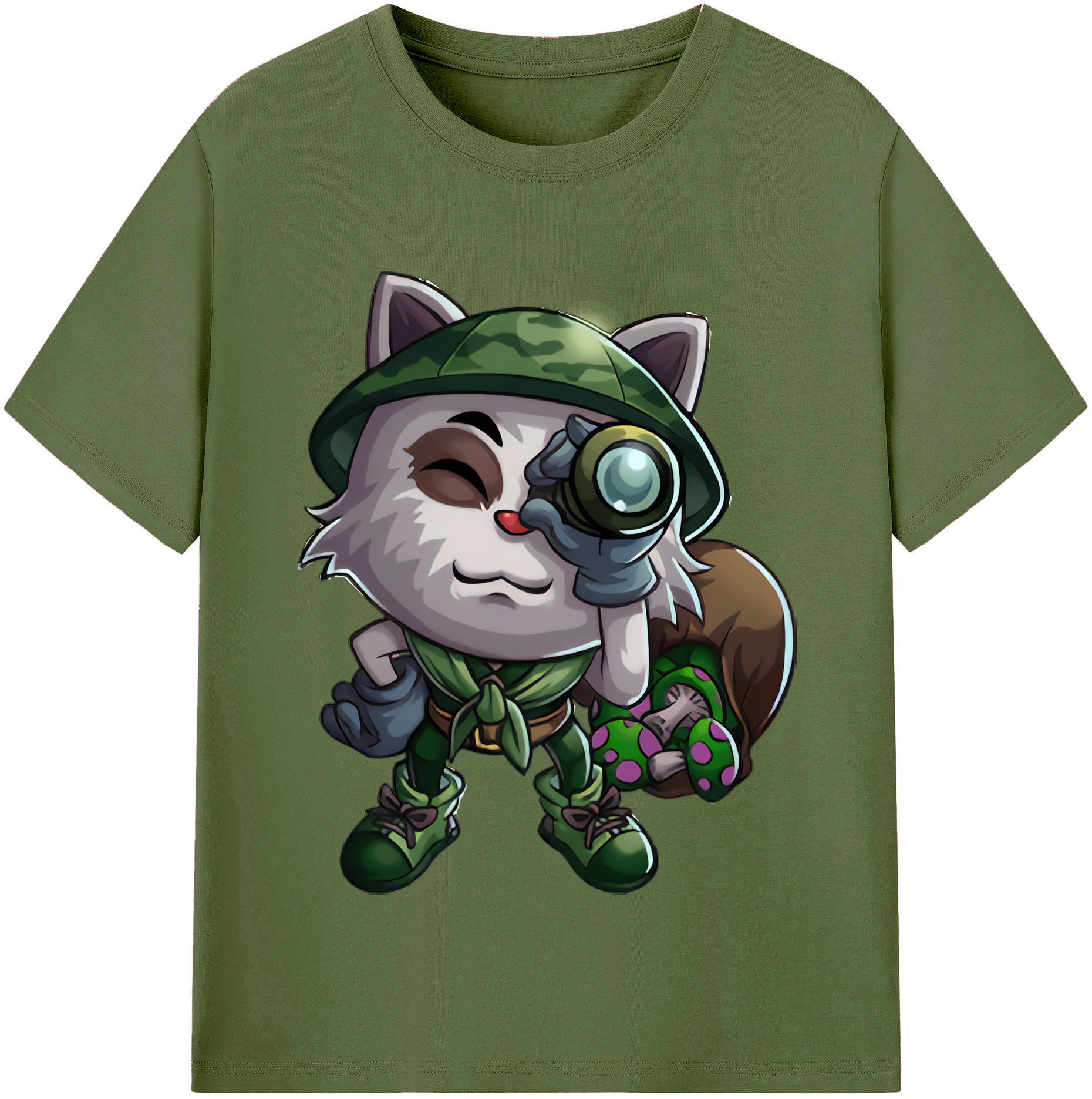 リーグ・オブ・レジェンド League of Legends LOL 綿100％半袖Tシャツ（フロントプリント）